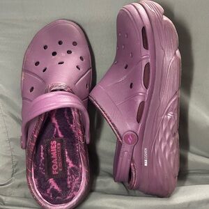Skechers Foamies Purple Clogs